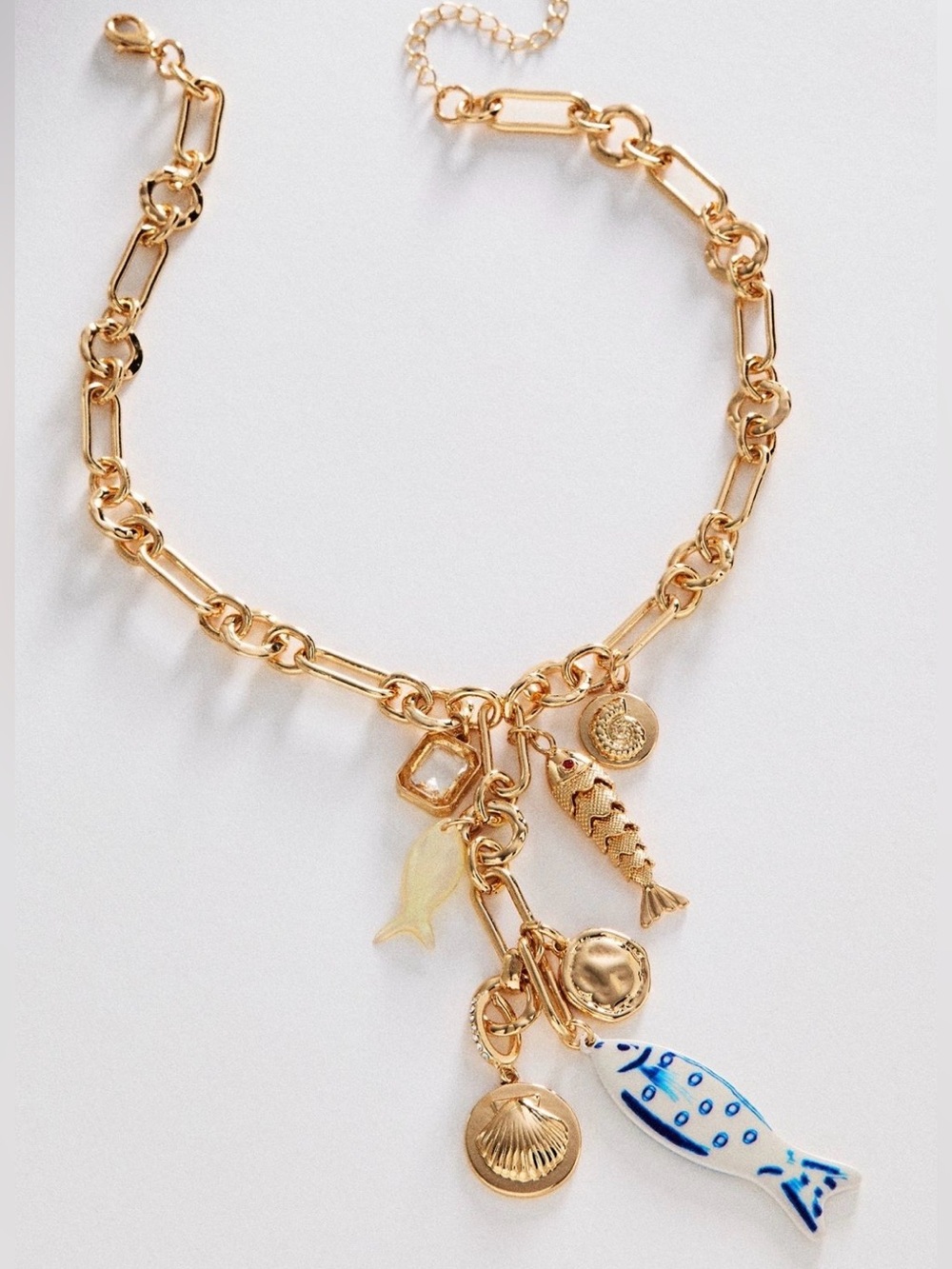 Anthropologie Ceramic Charm Necklace. Brand new!